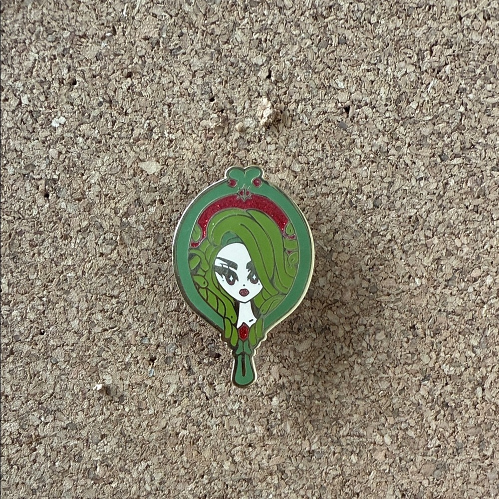 Cute Medusa enamel pin